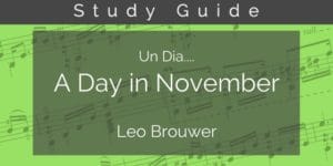 Brouwer guitar study guide
