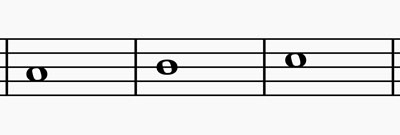 whole notes in music