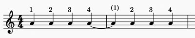 how to count tied notes in music