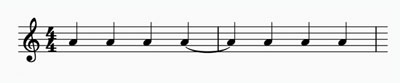 tied notes in music