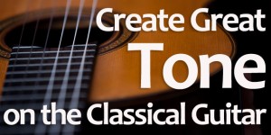 Classical guitar tone production