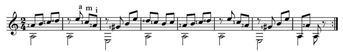 repeated sections