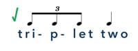 triplet music rhythm