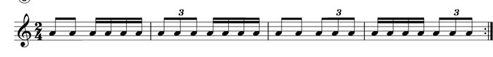 triplets and sixteenths