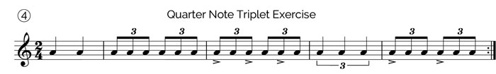 quarter note triplets