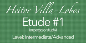 villa lobos etude study 1