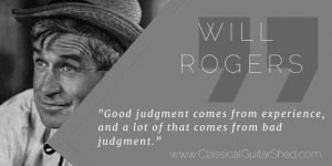 Will Rogers guitar experience