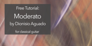 classical guitar aguado moderato lesson