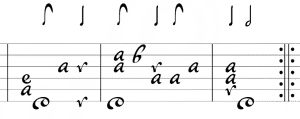 lute tablature