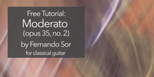 sor moderato opus 35 no 2 classical guitar